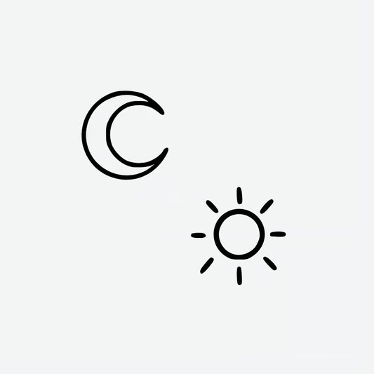 Sun And Moon Finger Tattoo