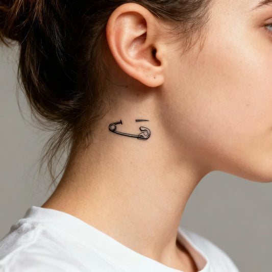 Safety Pin Series Tattoo
