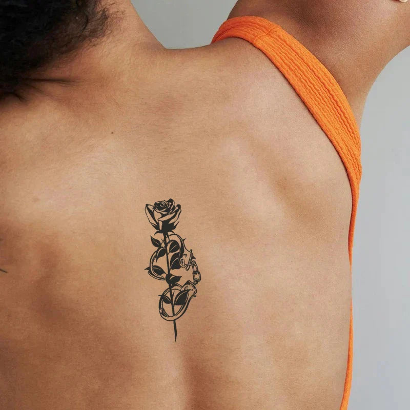 Shackled Rose Tattoo