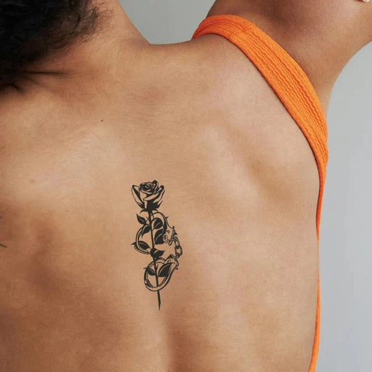 Shackled Rose Tattoo