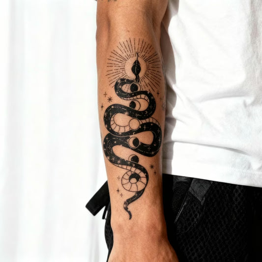 Snake Celestial Tattoo