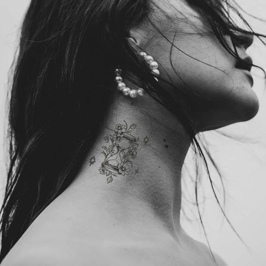 Sparkling Hourglass Tattoo