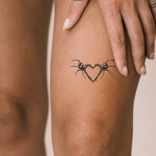 Spider Heart Tattoo