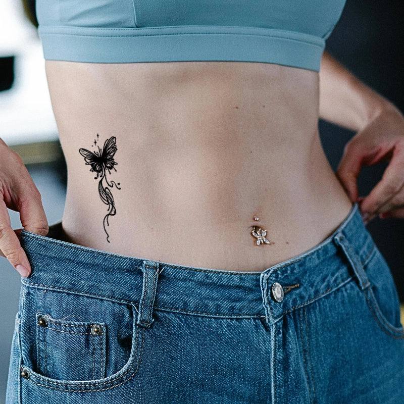 Starry Butterfly Tattoo