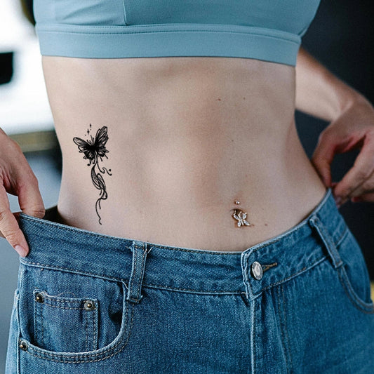 Starry Butterfly Tattoo