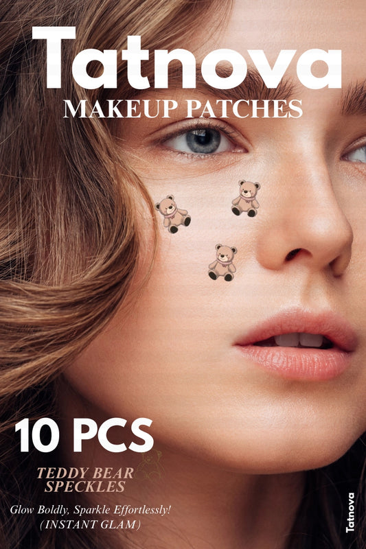 Teddy Bear Face Tattoo
