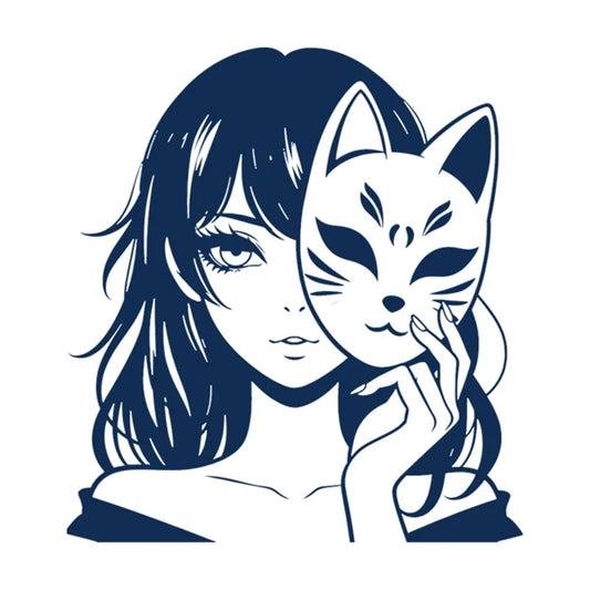 The Girl With A Mask Tattoo