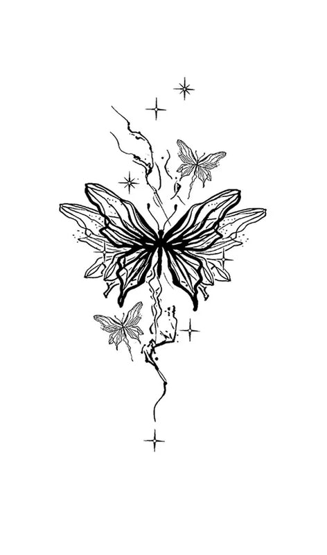 Three Butterflies Tattoo