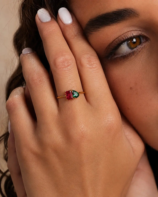 Toi Et Moi Birthstone Ring