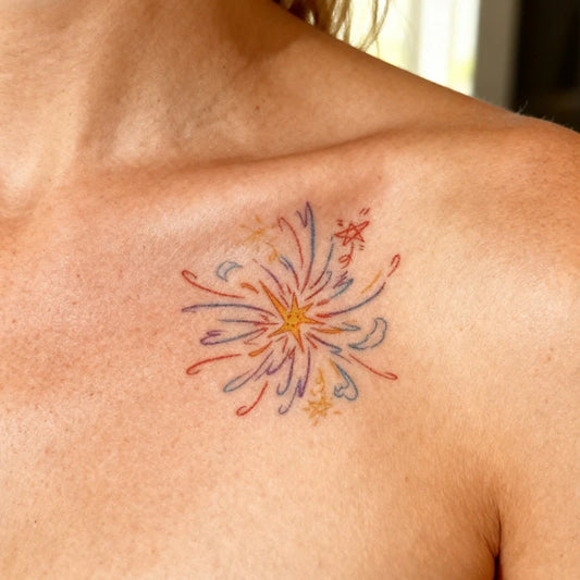 Twinkling Firework Tattoo
