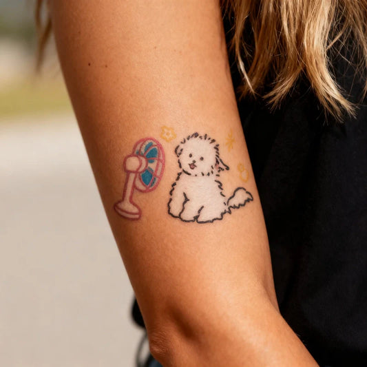 Velvet Paw Puppy Tattoo