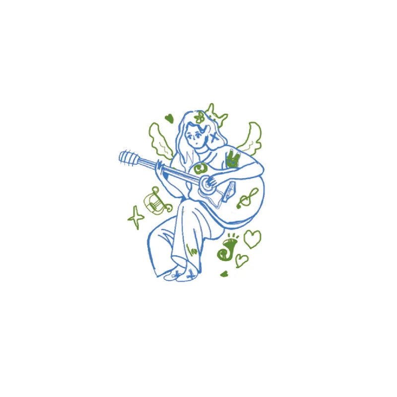 Melody Music Girl Tattoo
