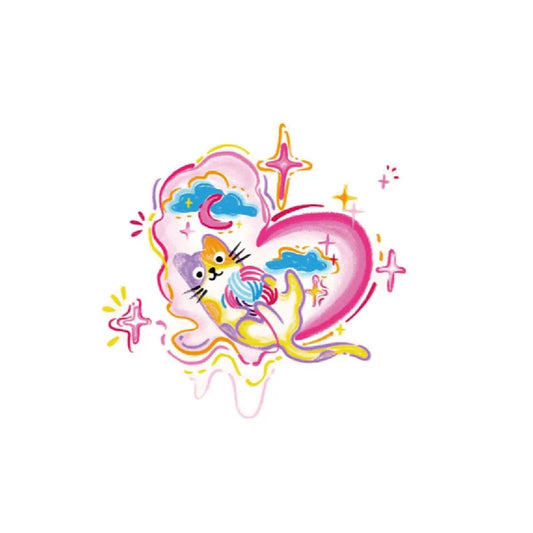 Dreaming Kitten Tattoo