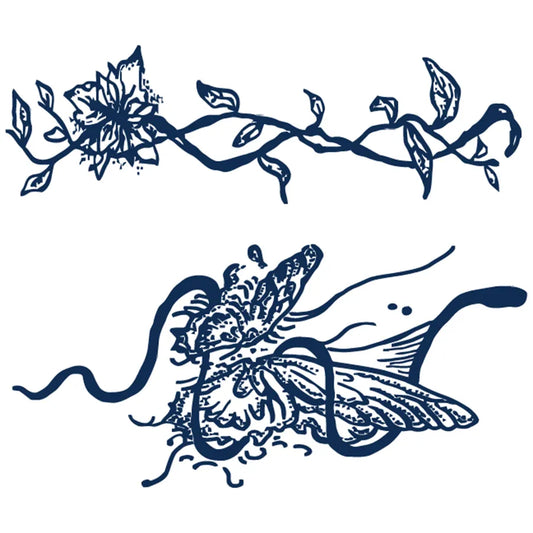 Climbing Vine Flower Tattoo