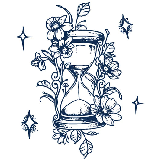 Sparkling Hourglass Tattoo