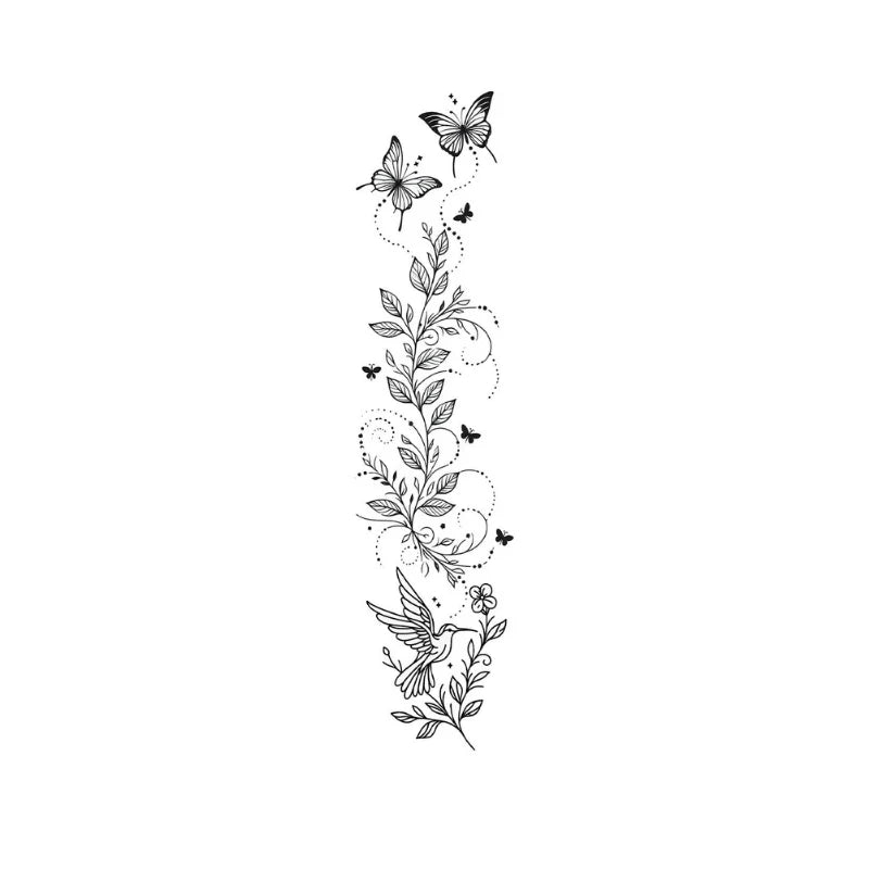 Flower Dewdrop Tattoo