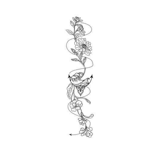 Flower Petalwind Tattoo