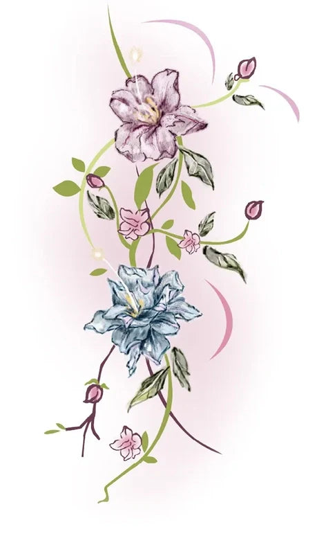 Flower Starfall Tattoo