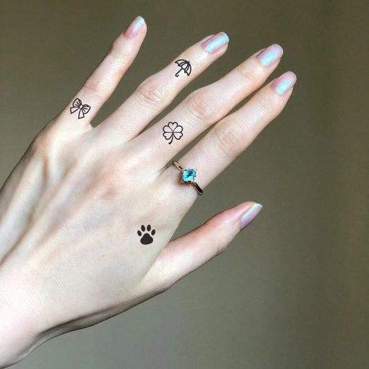 Weather Finger Tattoo