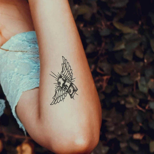 Winged Money Tattoo