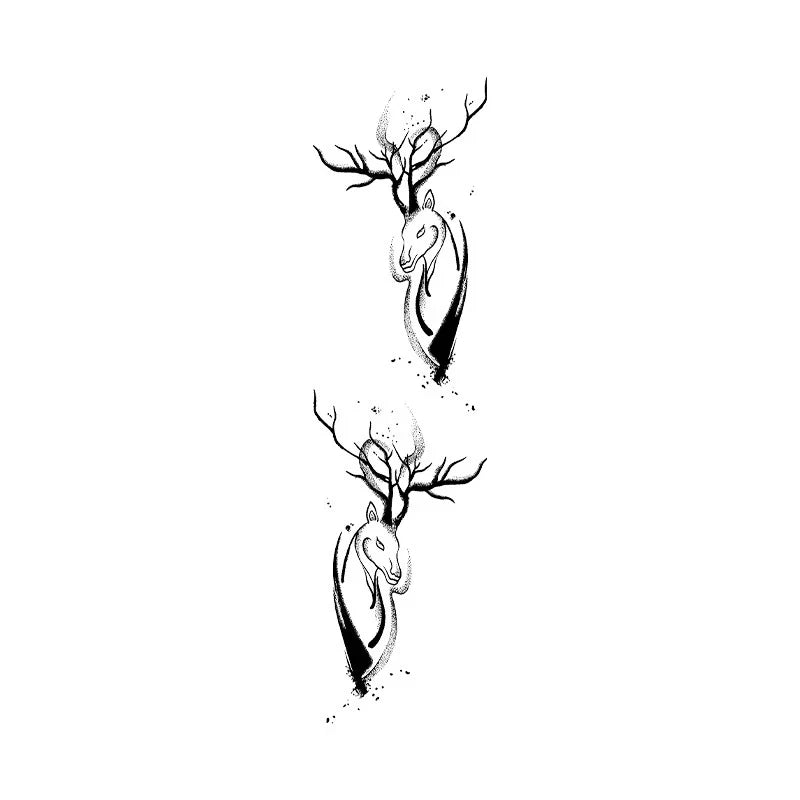 Deer Antlers Tattoo