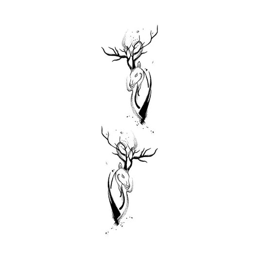 Deer Antlers Tattoo