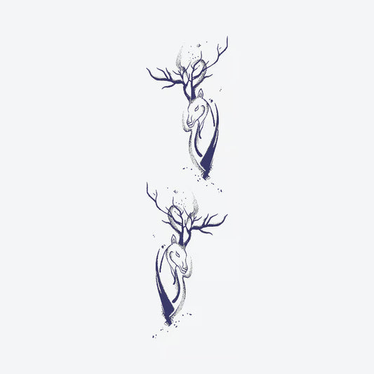 Deer Antlers Tattoo