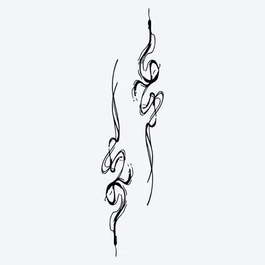 Abstract Line Art Tattoo