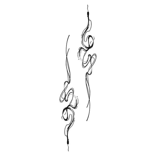 Abstract Line Art Tattoo