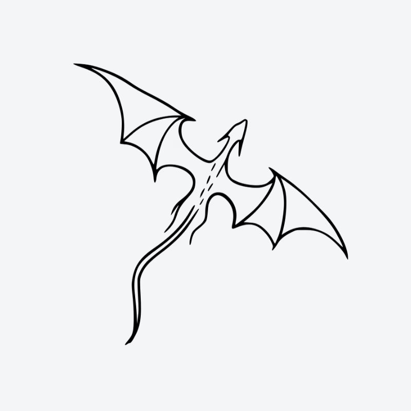 Tiny Winged Dragon Tattoo