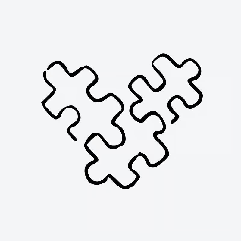 Puzzle Piece Heart Tattoo