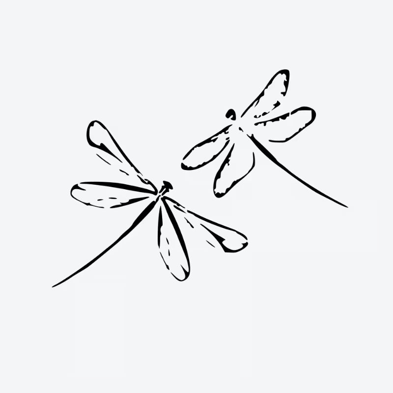 Two Dragonflies Tattoo