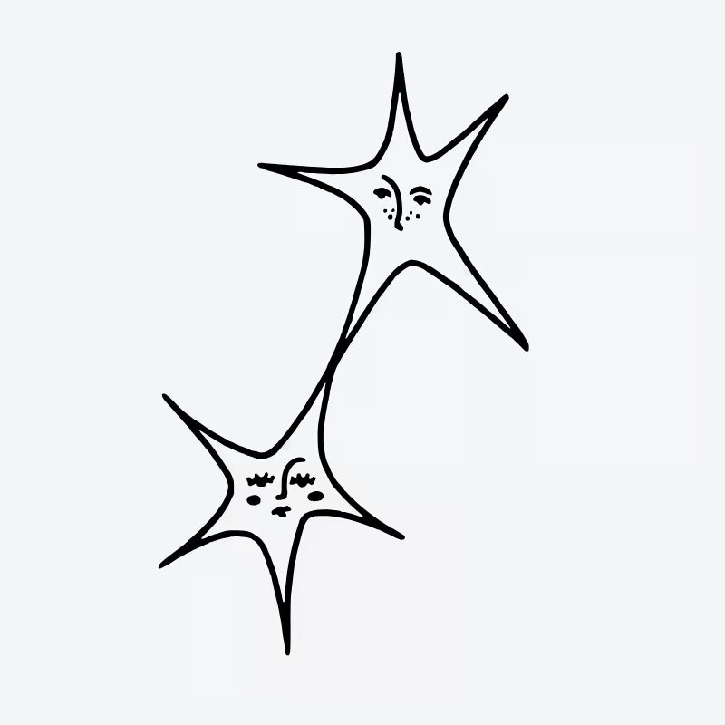 Star Faces Tattoo