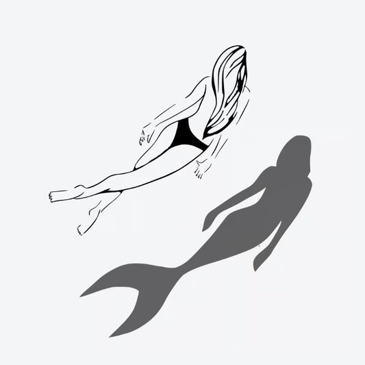 Mermaid Reflection Tattoo