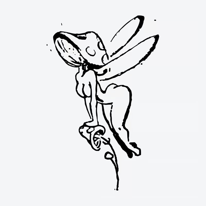 Mushroom Fairy Tattoo