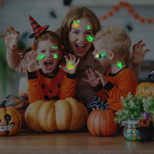 Halloween Tattoo Set B (Glow in the Dark) -- SET OF 10