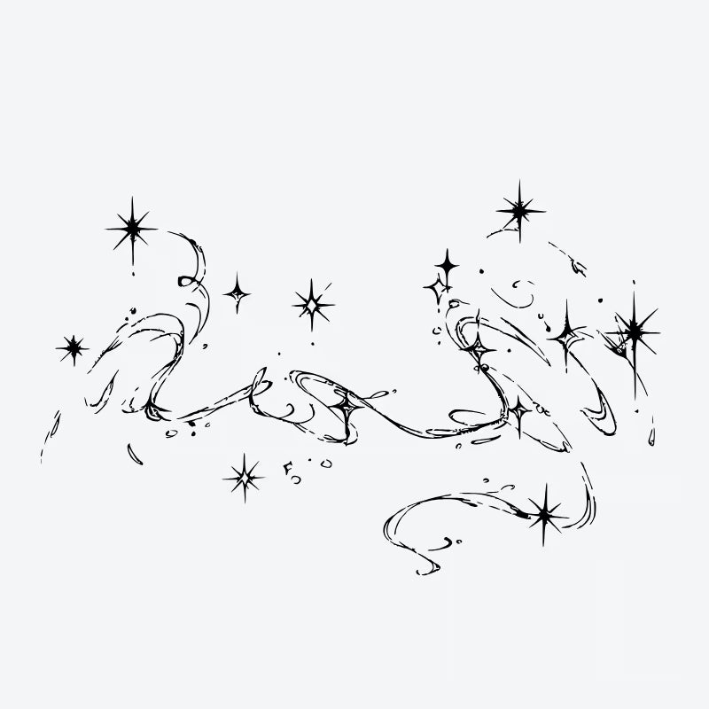 Celestial Swirls Tattoo