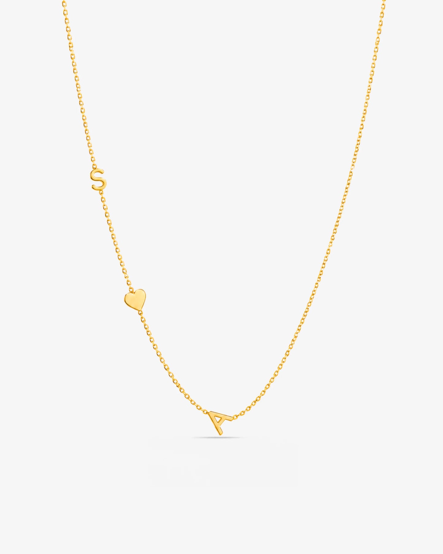 Sideway Initial Necklace