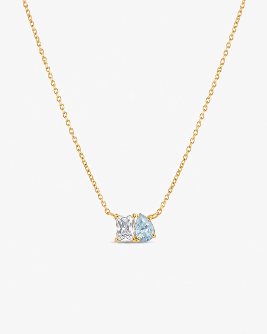 Toi Et Moi Birthstone Necklace