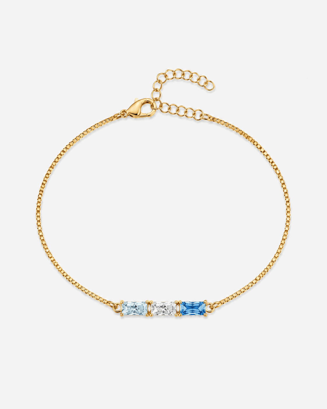 Baguette Birthstone Bracelet