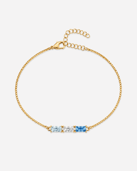 Baguette Birthstone Bracelet
