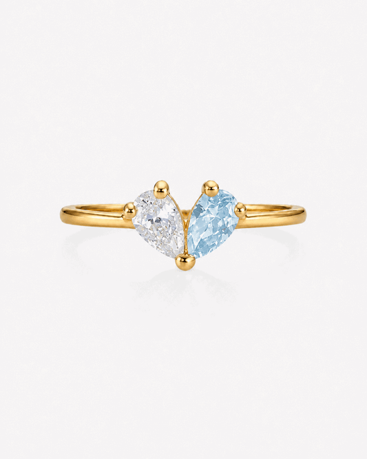 Heart Birthstone Ring