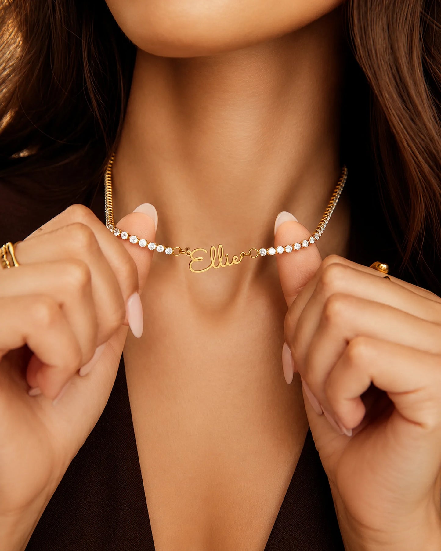 Signature Name Tennis Necklace
